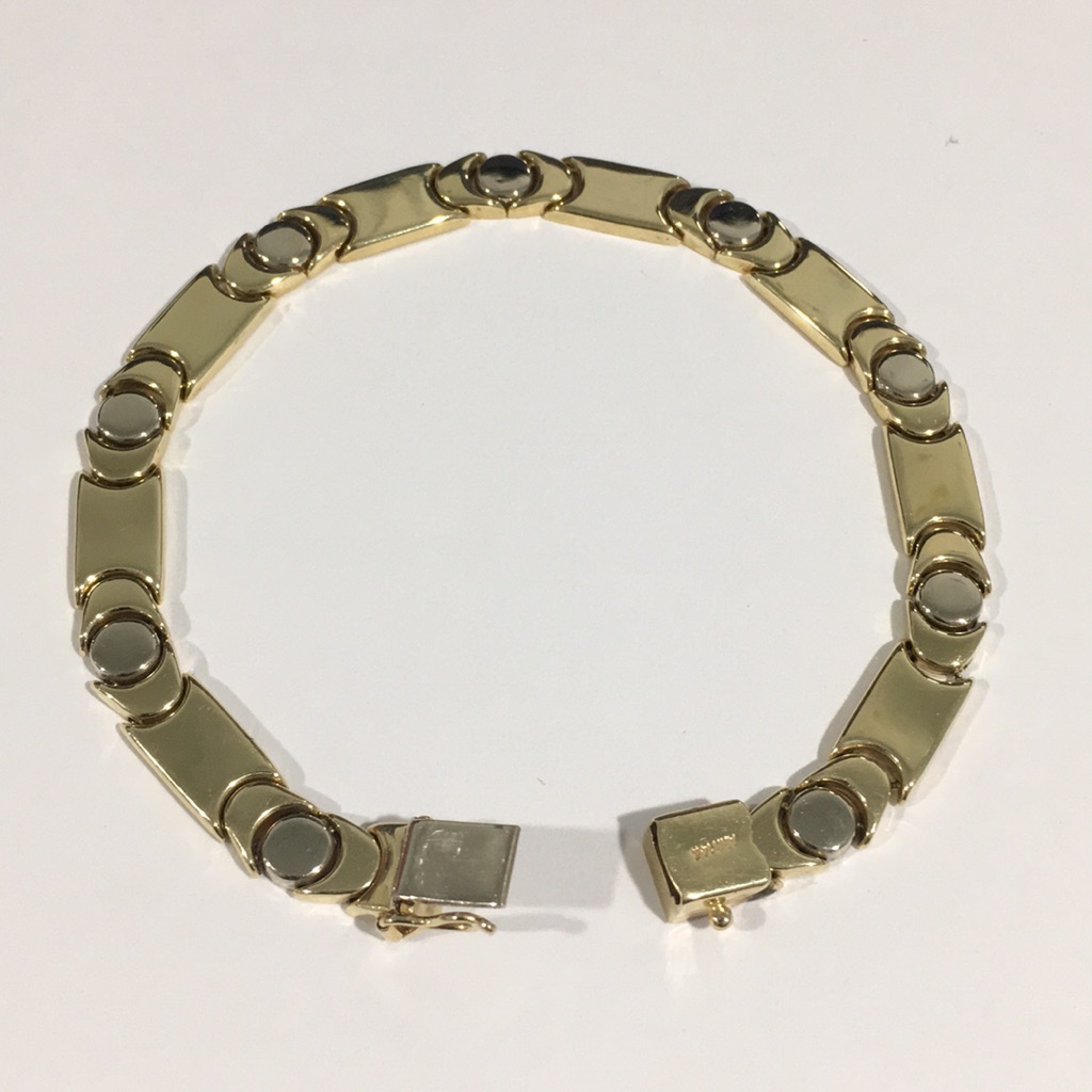 14k Two Tone Gold Bracelet
